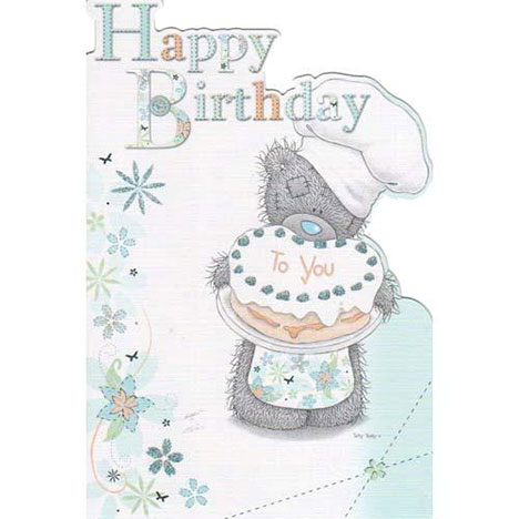 Bear Holding Cakes Me to You Bear Birthday Card £1.44